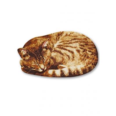 Wycieraczka w kształcie kota bonprix brązowy