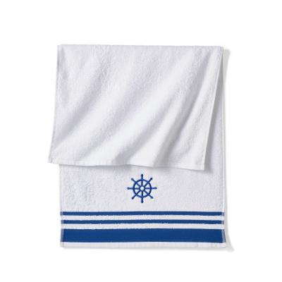 Ręczniki z motywem koła sterowego bonprix niebieski