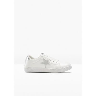 Sneakersy bonprix biały