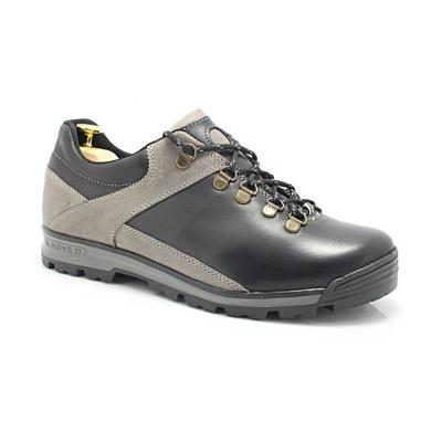 Kent 290 czarny-szary trekkingowe buty męskie ze skóry - szary || czarny