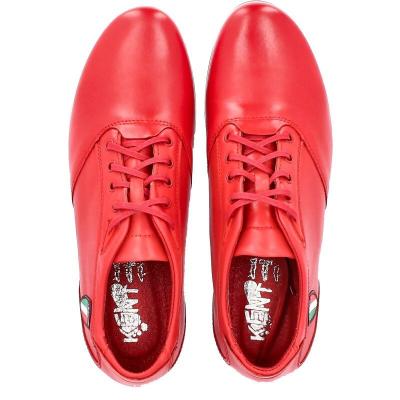 Kent 511i czerwone - skórzane buty casual - czerwony