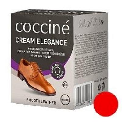 Coccine cream elegance czerwony - krem do obuwia ze skóry licowej
