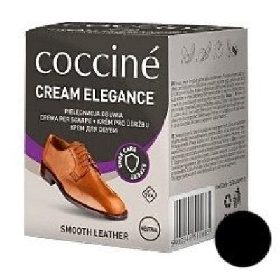 Coccine cream elegance czarny- krem do obuwia ze skóry licowej