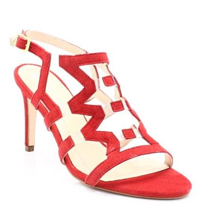 Solo femme 38925 czerwone - sandały szpilka