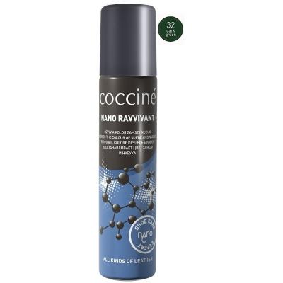 Coccine nano ravvivant zielony ciemny- spray ożywiający kolor do nubuku i zamszu - zielony