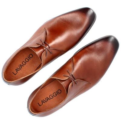 Lavaggio 1963 brązowe - buty wizytowe ze skóry - brązowy