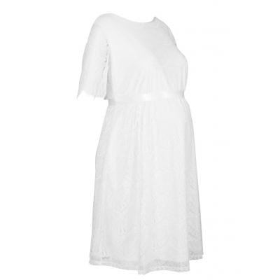 Sukienka ciążowa ślubna bonprix biel wełny