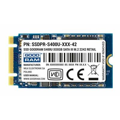 Produkt z outletu: Dysk SSD GOODRAM S400u 120GB M.2 2242 SSDPB-S400U-120-42