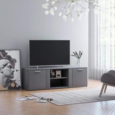 Emaga vidaxl szafka pod tv, szara, 120x34x37 cm, płyta wiórowa
