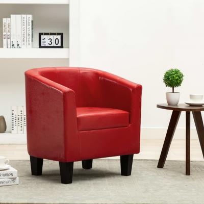 Emaga vidaxl fotel, czerwony, sztuczna skóra
