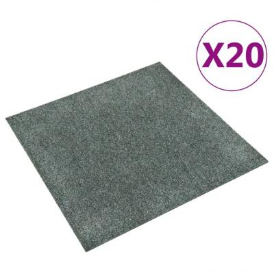 Emaga vidaxl podłogowe płytki dywanowe, 20 szt., 5 m², zielone