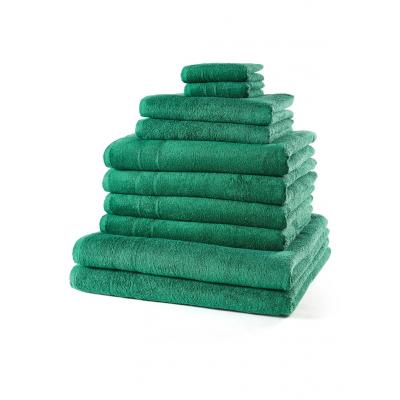 Komplet ręczników (10 części) bonprix zielony