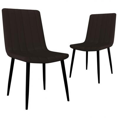 Emaga vidaxl krzesła jadalniane, 2 szt., brązowe, sztuczna skóra