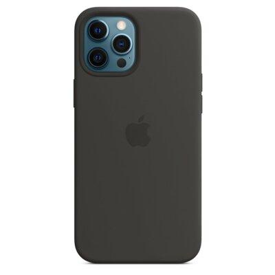 Silikonowe etui APPLE z MagSafe do iPhone’a 12 Pro Max Czarny MHLG3ZM/A