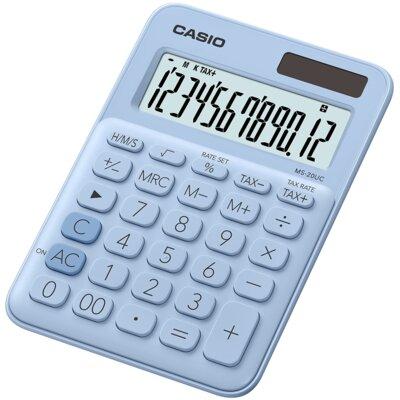 Produkt z outletu: Kalkulator CASIO MS-20UC-LB-S Jasnoniebieski
