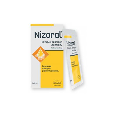Nizoral, 20 mg/g, szampon leczniczy, saszetki, 6 ml x 6 szt.