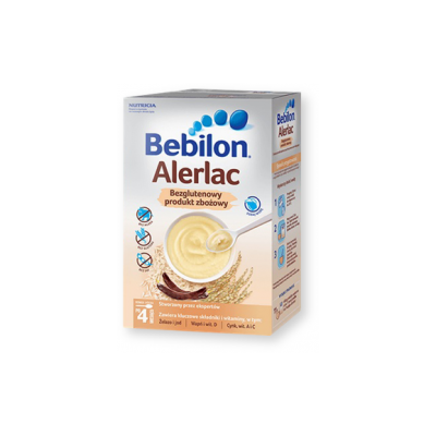 Bebilon Alerlac, bezglutenowy produkt zbożowy po 4. miesiącu, proszek, 400 g