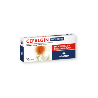 Cefalgin, 250 mg+150 mg+50 mg, tabletki, 10 szt.