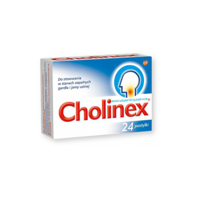 Cholinex, 150 mg, pastylki do ssania, 24 szt.
