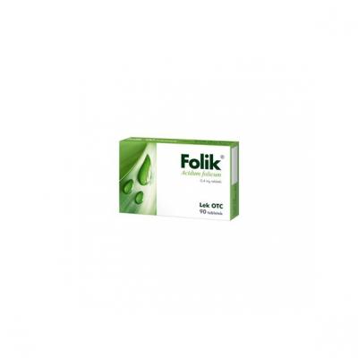 Folik, kwas foliowy, 0,4 mg, tabletki, 90 szt.