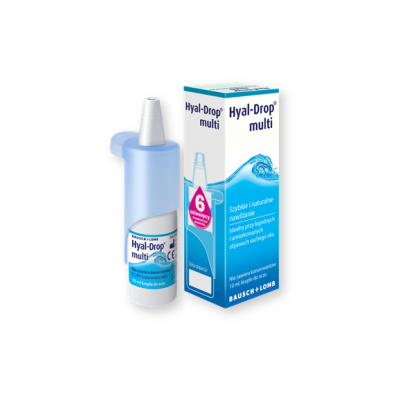 Hyal-Drop Multi, krople do oczu i soczewek, nawilżające, 10 ml