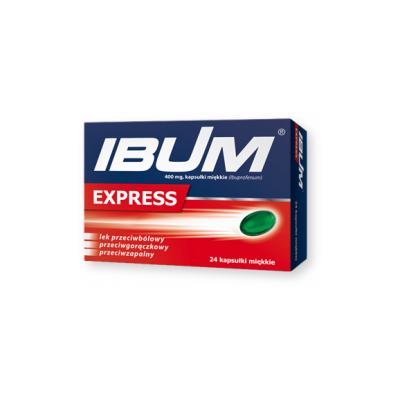 Ibum Express, 400 mg, kapsułki miękkie, 24 szt.