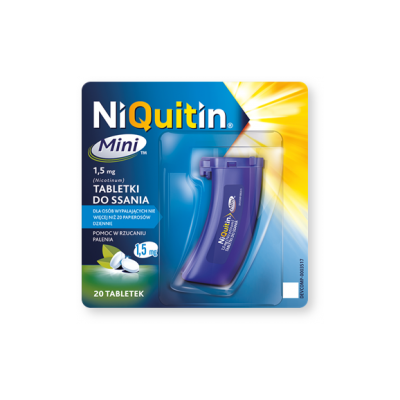 Niquitin Mini, 1,5 mg, tabletki do ssania, 20 szt.