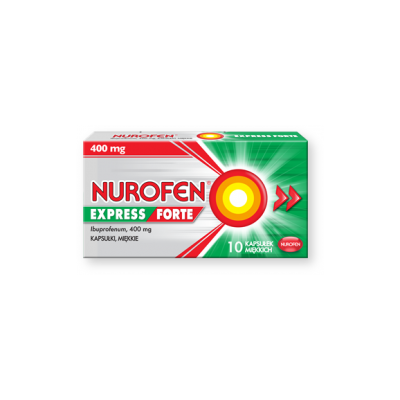 Nurofen Express Forte, 400 mg, kapsułki miękkie, 10 szt.