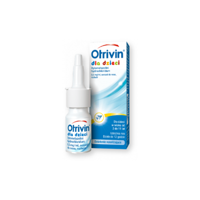 Otrivin 0.05%, (0,5 mg/ml), aerozol do nosa, 10 ml
