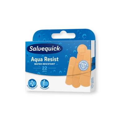 Salvequick Aqua Resist, plastry wodoodporne, mix, 22 szt.