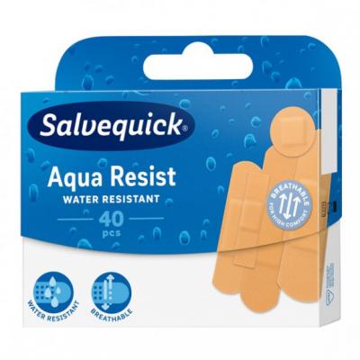 Salvequick Aqua Resist, plastry  wodoodporne, 40 szt.