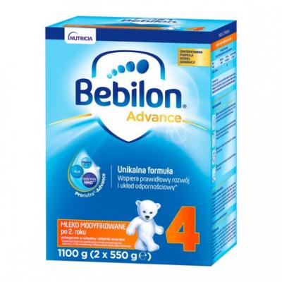 Bebilon 4 Pronutra­-Advance, mleko modyfikowane po 2. roku, proszek, 1100 g (2 x 550 g)