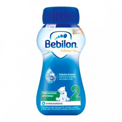 Bebilon 2 Pronutra­-Advance, mleko następne po 6. miesiącu, płyn, 200 ml, 1 szt.