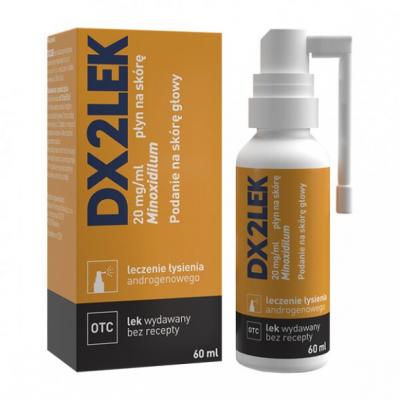 DX2LEK, 20 mg/ml, płyn na skórę, 60 ml.