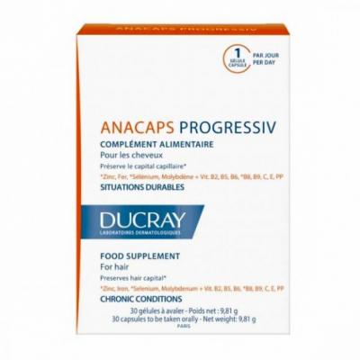 Ducray Anacaps Progressiv, 30 kapsułek.