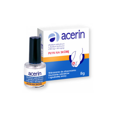 Acerin, płyn do usuwania odcisków i zgrubiałej skóry, 8g, (9 ml)