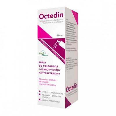Octedin, spray do pielęgnacji i ochrony skóry, antybakteryjny, 50 ml