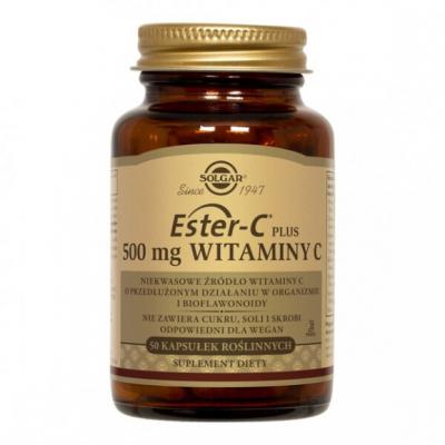 Solgar Ester-C Plus, 500 mg witaminy C, kapsułki, 50 szt.