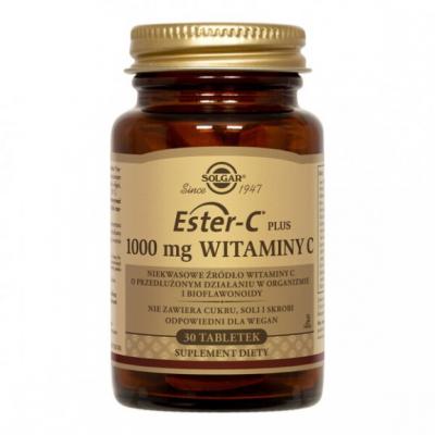 Solgar Ester-C Plus 1000 mg Witaminy C, tabletki, 30 szt.