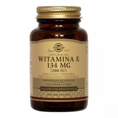 Solgar Naturalna Witamina E, 134 mg, kapsułki, 50 szt.