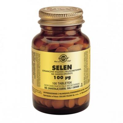 Solgar Selen, 100 µg, tabletki, 100 szt.