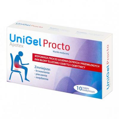 UniGel Apotex Procto, czopki, 10 szt.