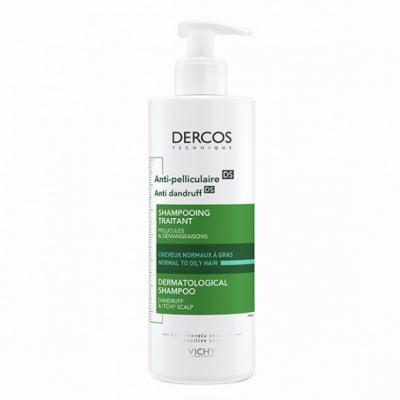 Vichy Dercos, szampon przeciwłupieżowy, normalne i przetłuszczajace się, 390 ml