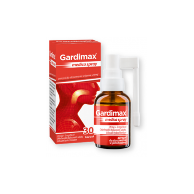 Gardimax medica spray, (20 mg + 5 mg)/10 ml, aerozol do stosowania w jamie ustnej, 30 ml