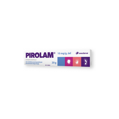 Pirolam, 1%, (10 mg/g), żel, 20 g.