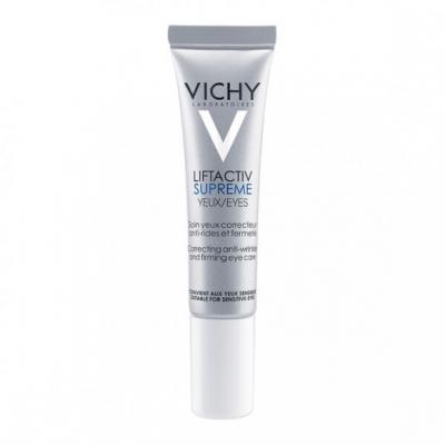 Vichy Liftactiv Supreme, przeciwzmarszczkowy krem liftingujący pod oczy, 15 ml