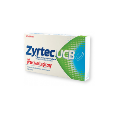 Zyrtec UCB, 10 mg, tabletki powlekane, 10 szt.