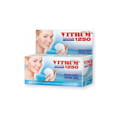 Vitrum Calcium 1250 + Vitaminum D3, tabletki, 120szt.