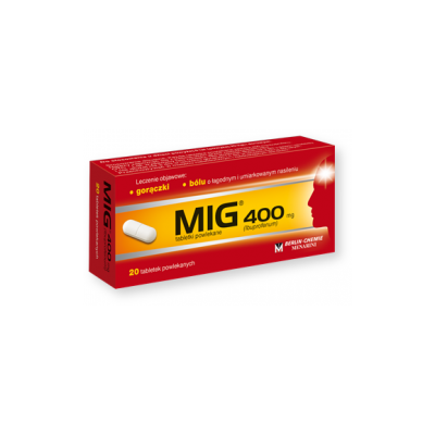 MIG, 400 mg, tabletki powlekane, 20 szt.