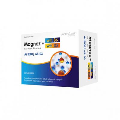 Activlab Pharma Magnez + witamina B6 - 50 kapsułek.